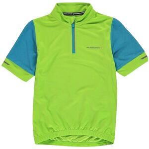 Muddyfox Short Sleeve Cycling Jersey, Juniors, Green Blue, 13 Years Old, NWT